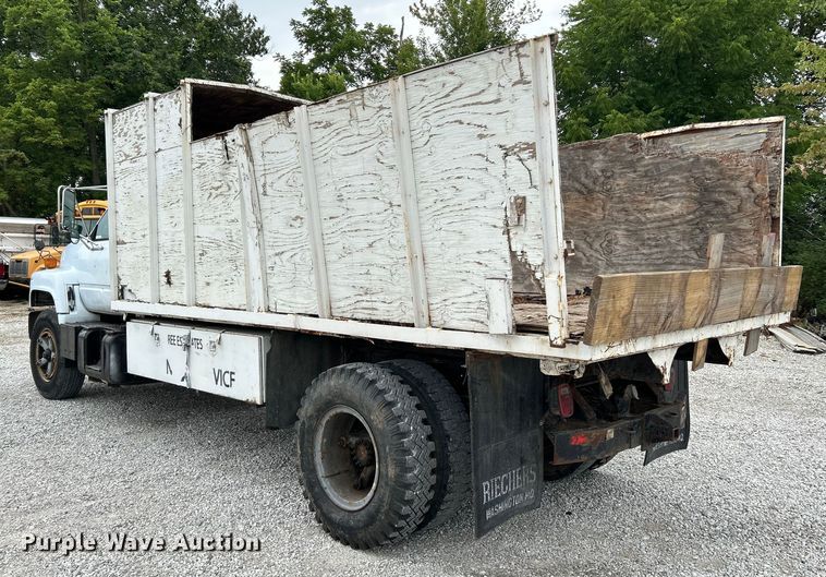 image for item OK9736 1993 Chevrolet C7  dump flatbed truck