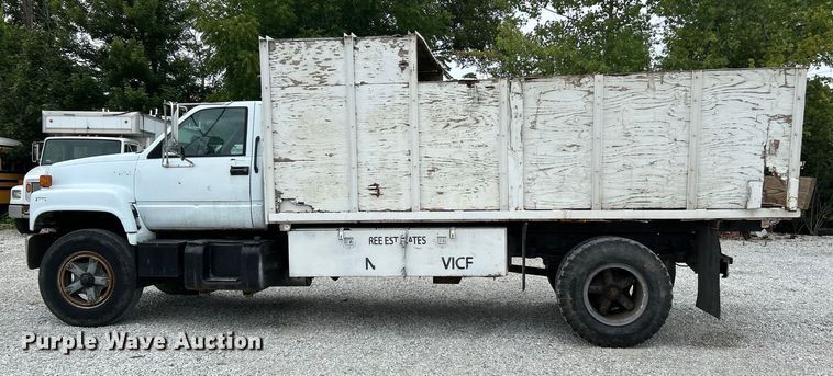 image for item OK9736 1993 Chevrolet C7  dump flatbed truck