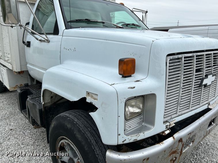 image for item OK9736 1993 Chevrolet C7  dump flatbed truck