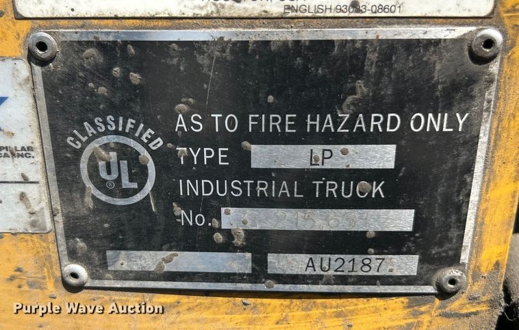 image for item OK9766 Caterpillar 2P6000  forklift