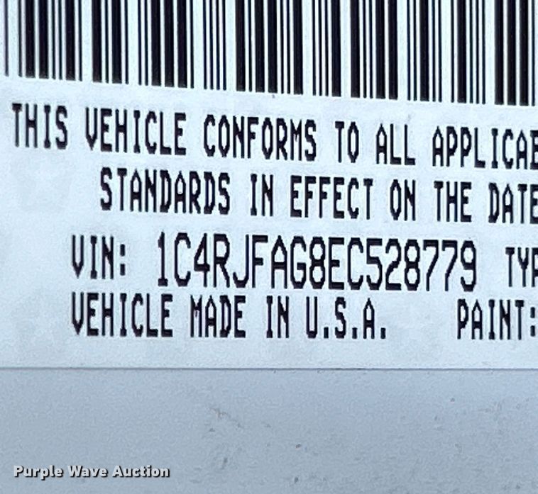 image for item OK9770 2014 Jeep Grand Cherokee  SUV