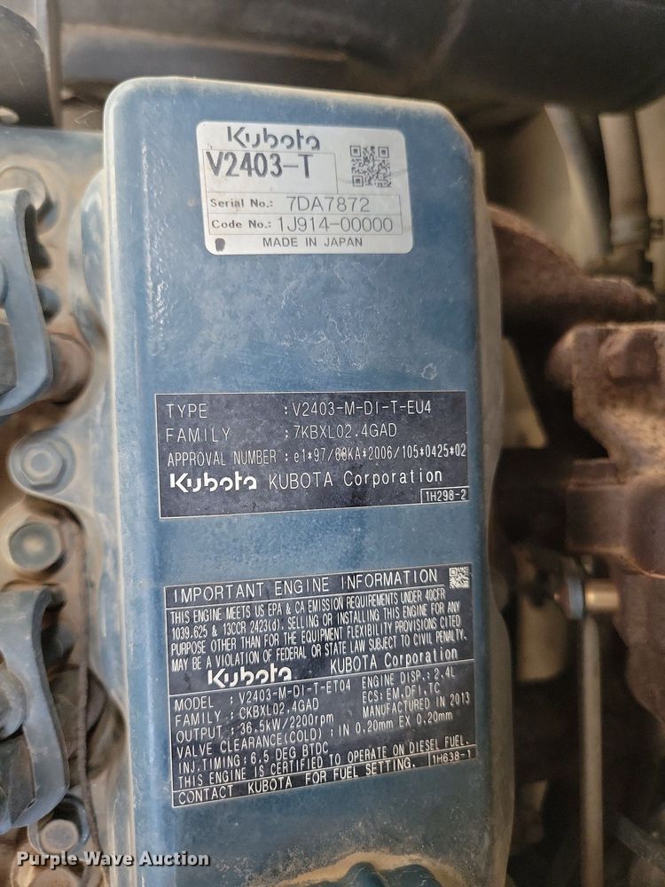 image for item DA7236 2013 Bobcat E50  mini excavator