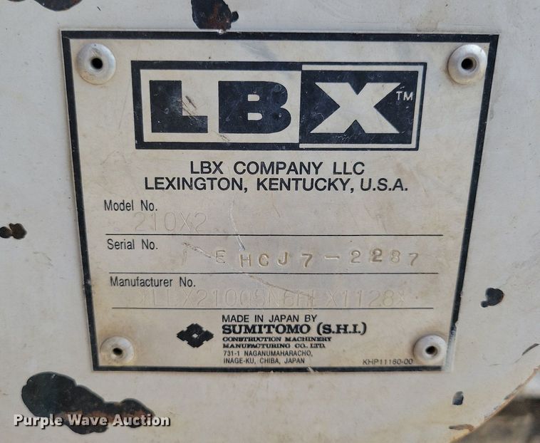 image for item DA7239 2007 Link Belt 210 X2  excavator