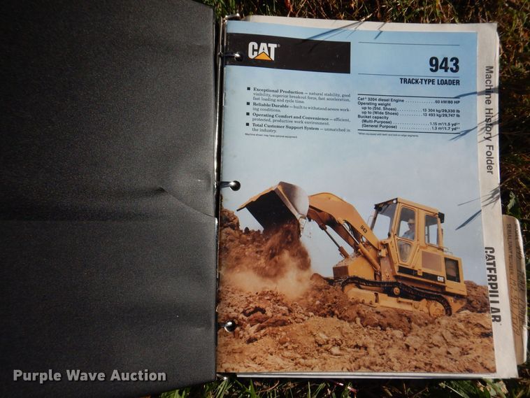 image for item DA7240 1988 Caterpillar 943  track loader