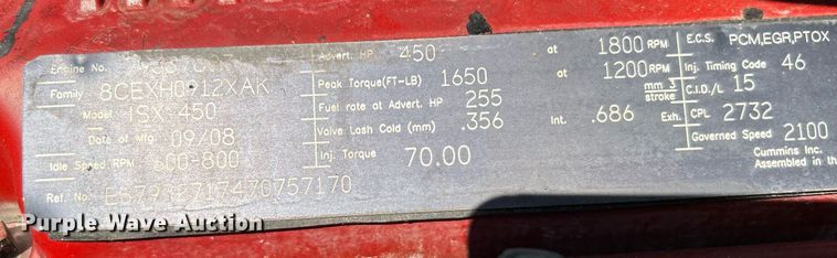 image for item DI7940 2009 Kenworth T800  dump truck