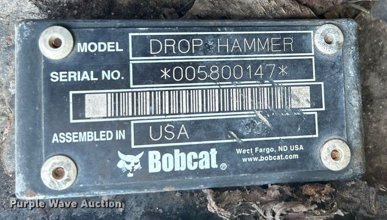 image for item DI7954 Bobcat  skid steer drop hammer