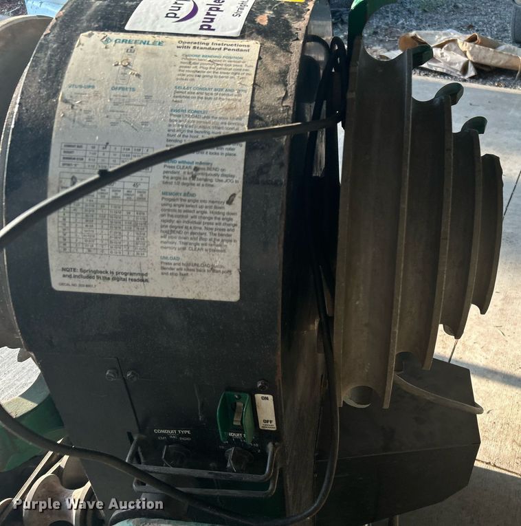 image for item DI7955 Greenlee 855 Smart Bender  conduit bender