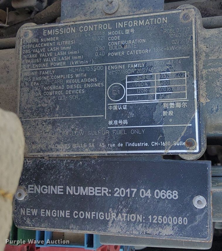 image for item DJ0838 2017 Liebherr L586  wheel loader