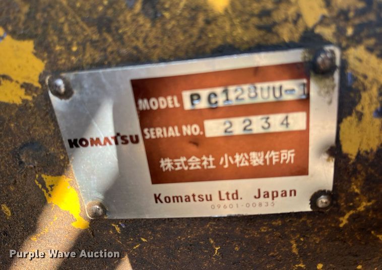 image for item DM1998 Komatsu PC128UU-1  excavator