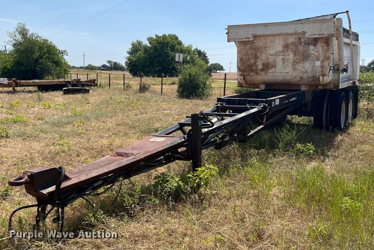 image for item DN3114 1984 Clement  end dump pup trailer
