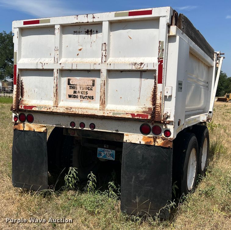image for item DN3114 1984 Clement  end dump pup trailer