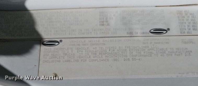 image for item DO2793 2006 Sterling LT9500  dump truck