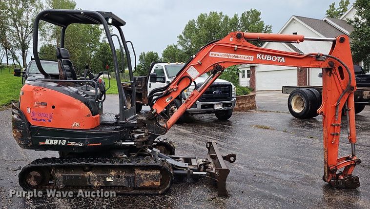 image for item DO2915 2015 Kubota KX91-3 Super Series 2  mini excavator