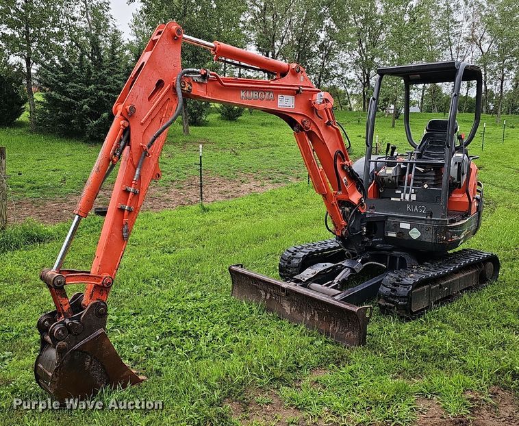 image for item DO2916 2012 Kubota KX91-3 Super Series 2  mini excavator