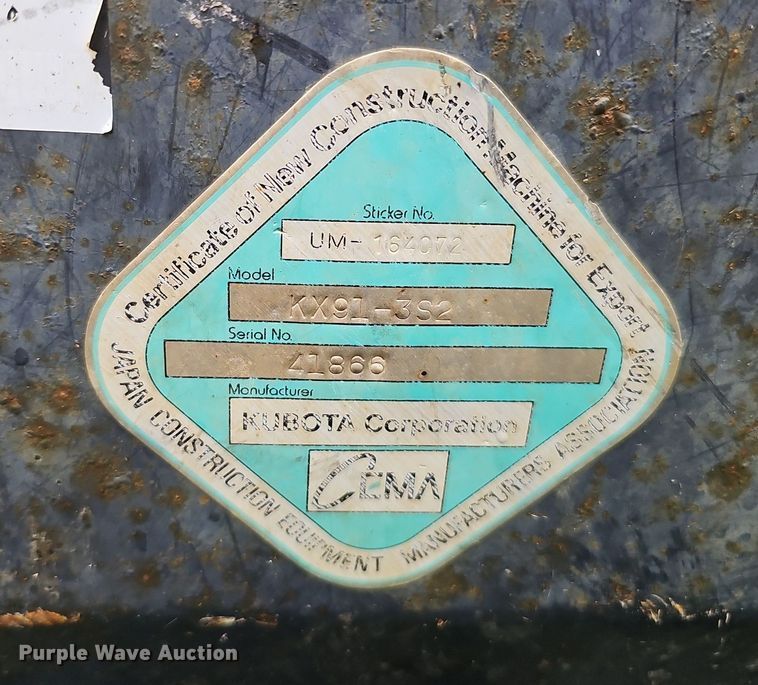 image for item DO2916 2012 Kubota KX91-3 Super Series 2  mini excavator