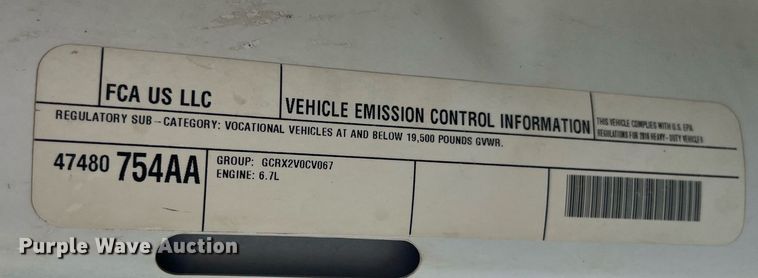 image for item DP0541 2016 Dodge Ram 5500HD  bucket truck