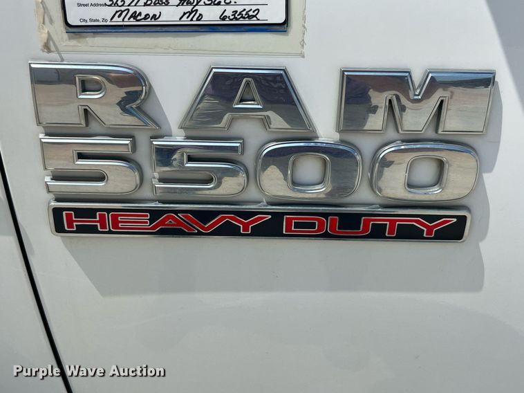 image for item DP0541 2016 Dodge Ram 5500HD  bucket truck