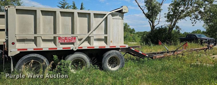 image for item DQ0124 1993 Cornhusker Rockpup  end dump pup trailer