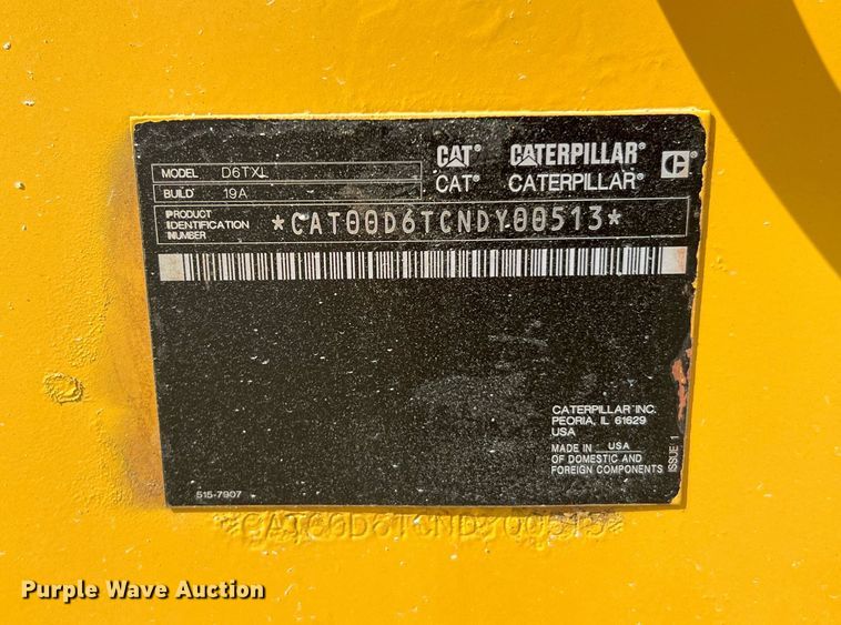 image for item DQ2127 2019 Caterpillar D6T XL  dozer