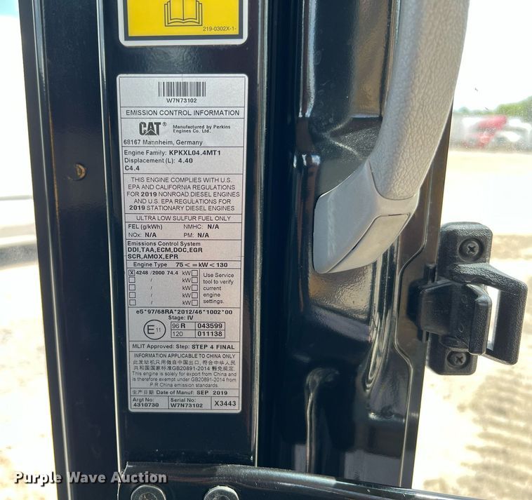 image for item DQ2128 2020 Caterpillar 313F L  excavator