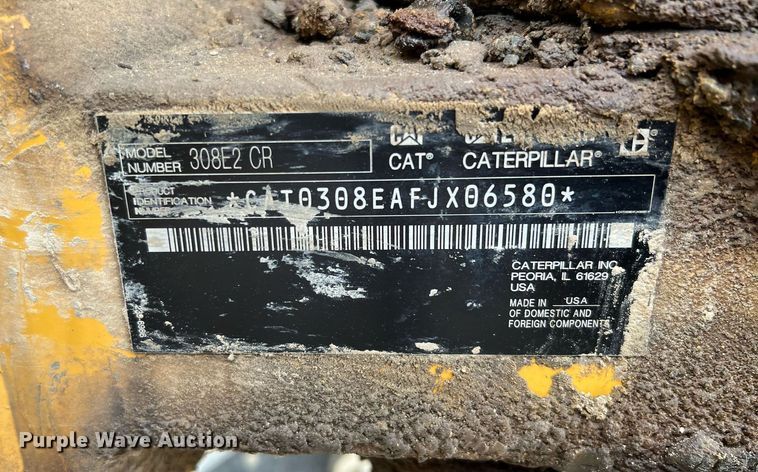 image for item DQ2131 2016 Caterpillar 308E2 CR  mini excavator