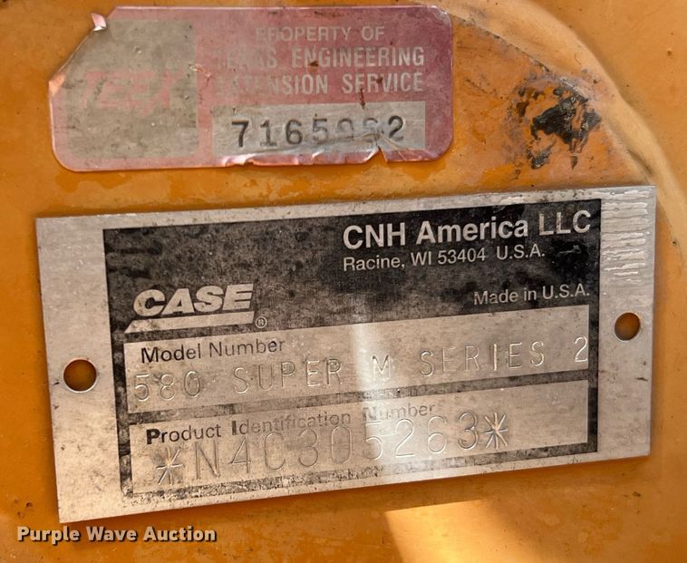 image for item DQ2136 2004 Case 580 Super M Series 2  backhoe