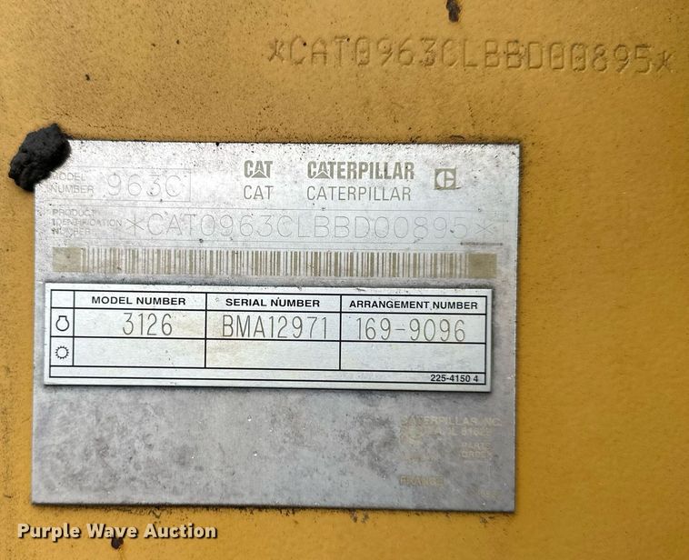 image for item DS2136 2004 Caterpillar 963C  track loader