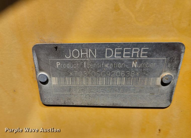image for item DS6474 2003 John Deere 310SG  backhoe