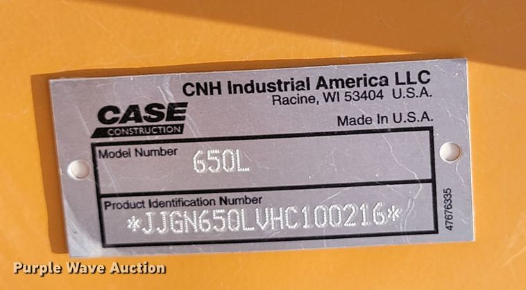 image for item HY9092 2017 Case 650L LGP  dozer