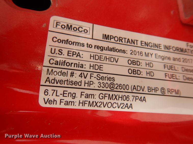 image for item IQ9769 2017 Ford F550 Super Duty XL  dump truck