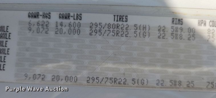 image for item JO9159 2007 Freightliner Business Class M2  side curtain box truck