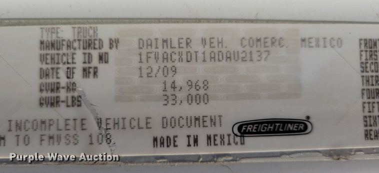 image for item JO9273 2010 Freightliner Business Class M2 106  bucket truck