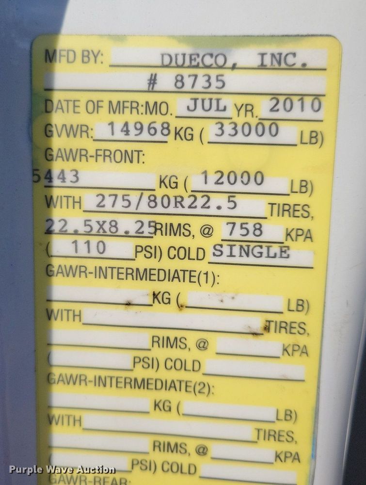 image for item JO9273 2010 Freightliner Business Class M2 106  bucket truck