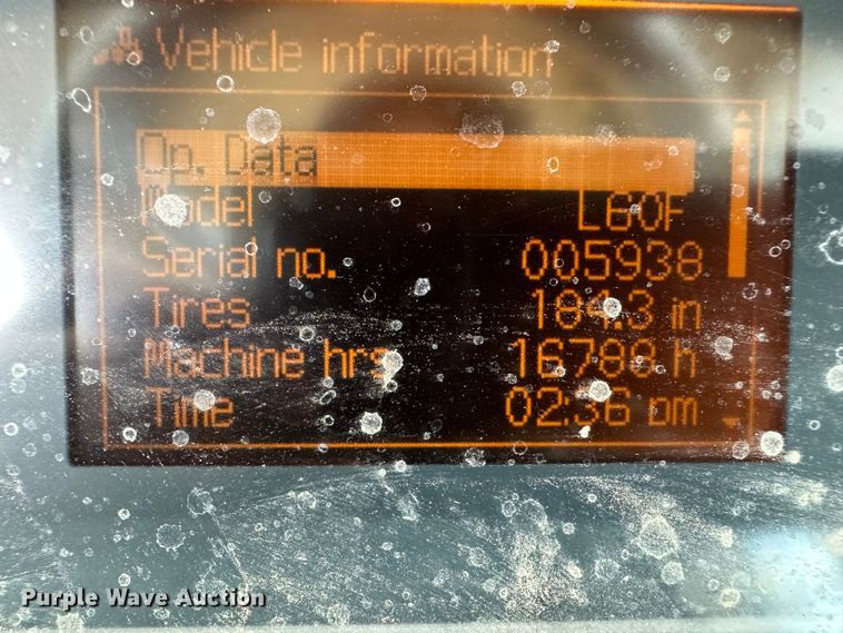 image for item KM9878 2010 Volvo L60F  wheel loader