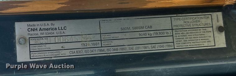 image for item KW9123 2005 Case 580 Super M Series 2  backhoe