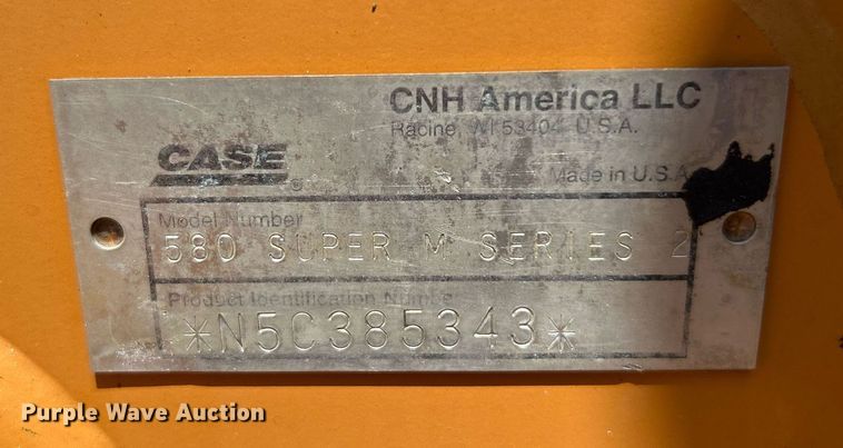 image for item KW9123 2005 Case 580 Super M Series 2  backhoe