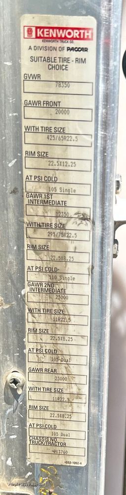 image for item KW9151 2007 Kenworth T800  volumetric ready mix truck