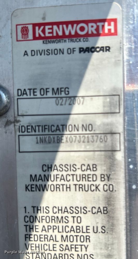 image for item KW9151 2007 Kenworth T800  volumetric ready mix truck