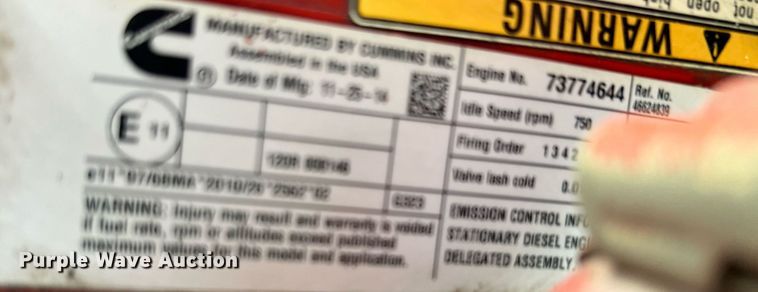 image for item LF9333 2016 Doosan P425/HP375  air compressor