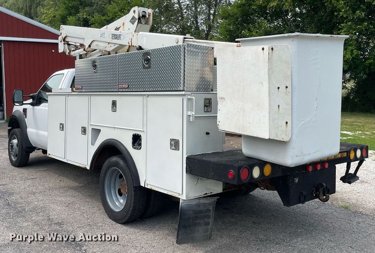 image for item LJ9784 2008 Ford F550 Super Duty XL  bucket truck