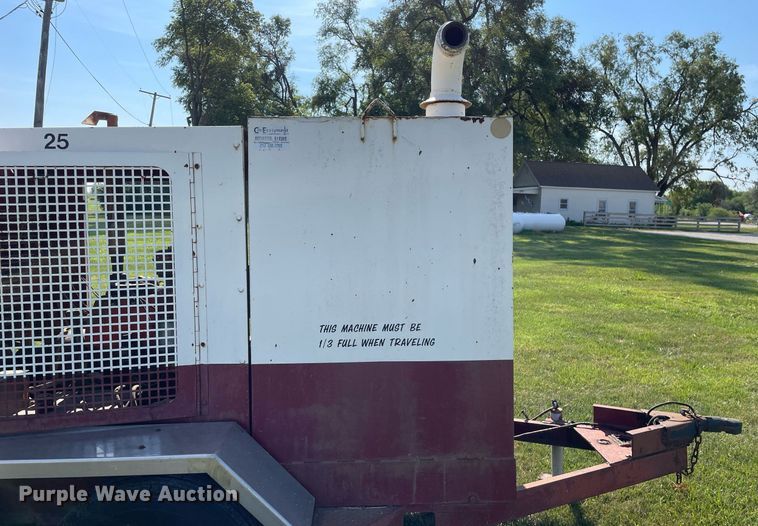 image for item LJ9786 1984 O'Brien SKJ-4A  sewer jetter trailer