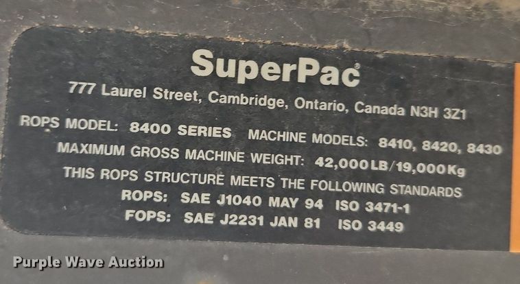 image for item LM9099 Superpac 8420  single drum vibratory roller