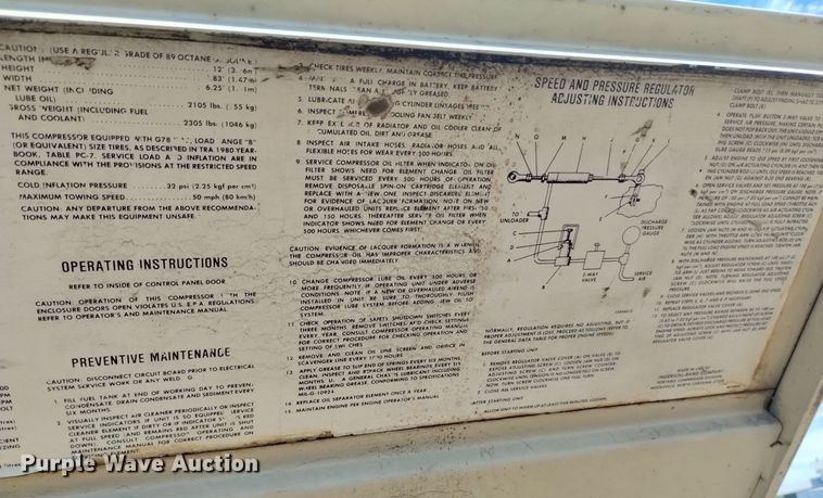 image for item LP9649 Ingersoll Rand P-160A-W-W  air compressor