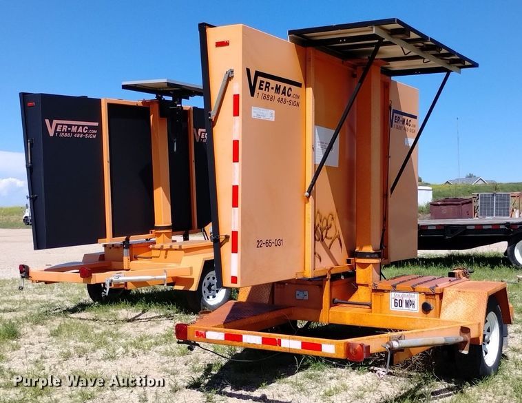 image for item LP9658 (2) Ver-Mac message board trailers