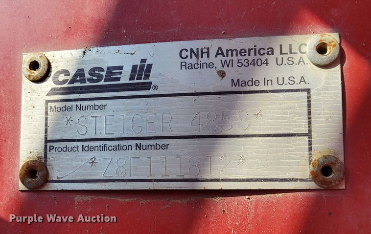 image for item LQ9037 2009 Case IH Steiger 485 HD  4WD tractor