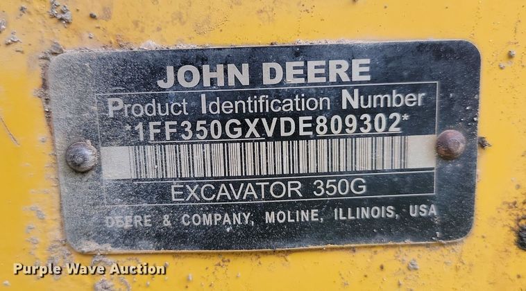 image for item LQ9077 2013 John Deere 350G LC  excavator