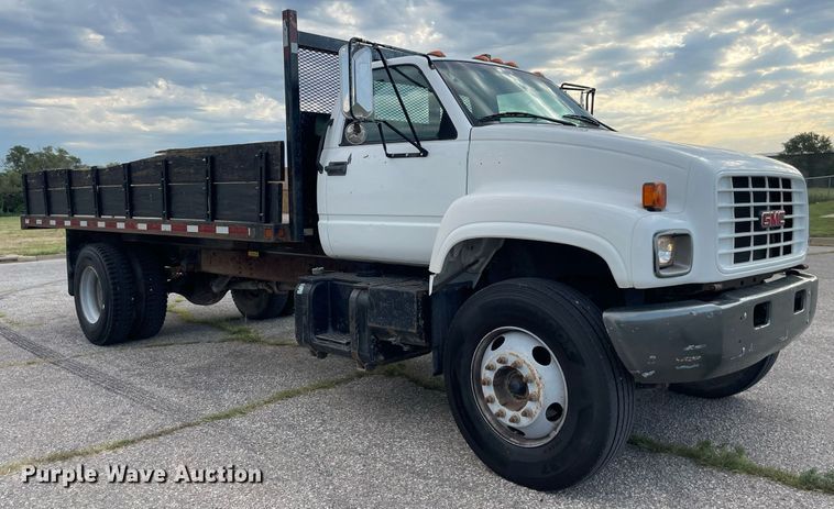 image for item LS9538 2001 GMC C7500  dump flatbed truck