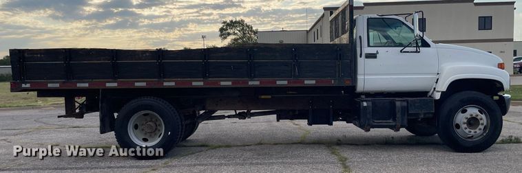image for item LS9538 2001 GMC C7500  dump flatbed truck