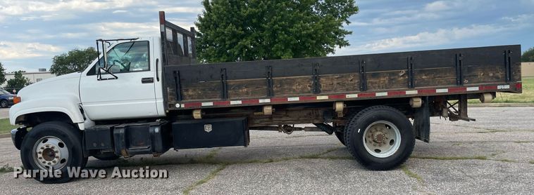 image for item LS9538 2001 GMC C7500  dump flatbed truck