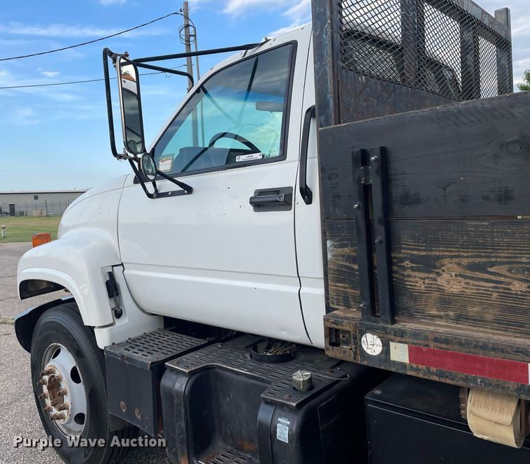image for item LS9538 2001 GMC C7500  dump flatbed truck
